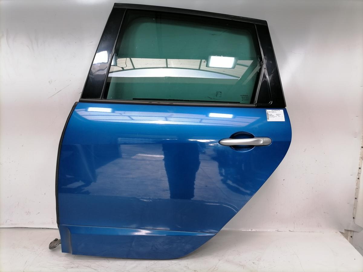 Renault Scenic 3 original T&uuml;r hinten links TERNA Blue Extrem Rohbau Bj.2009